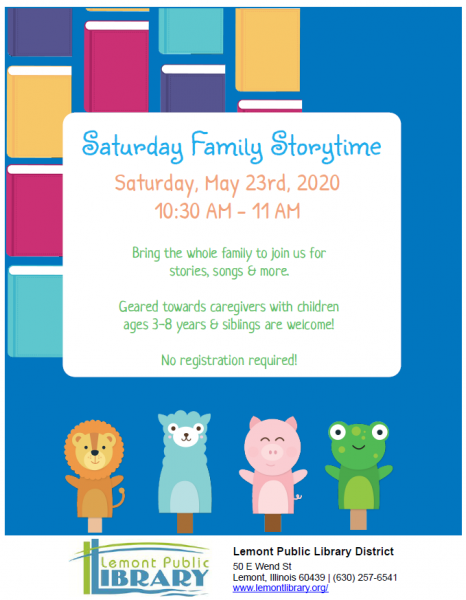 Image for event: Saturday Family Storytime