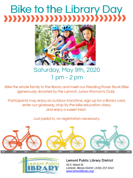 Image for event: Bike to the Library Day