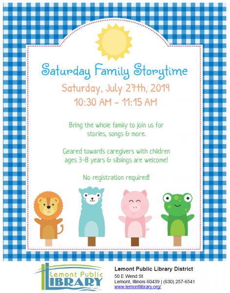 Image for event: Saturday Family Storytime
