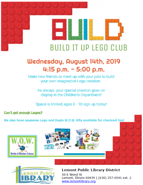 Image for event: Build It Up Lego Club