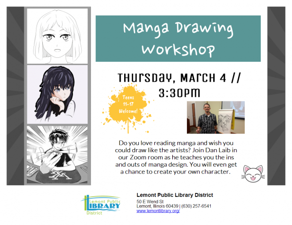 Image for event: Drawing Manga Workshop (Tweens &amp; Teens)