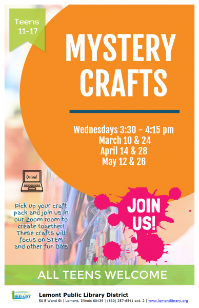 Spring Art with Ms. Carolyn (Ages 11 - 17) - Lemont Library
