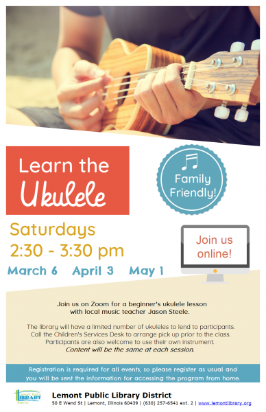 Image for event: Learn the Ukulele (Borrow a Library Ukulele)