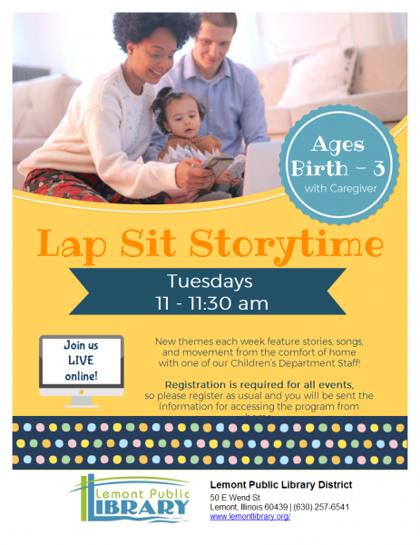 Image for event: Lap Sit Storytime (Ages birth -3)