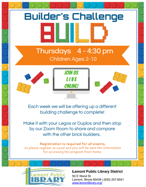Image for event: Builder's Challenge (Ages 2 - 10)