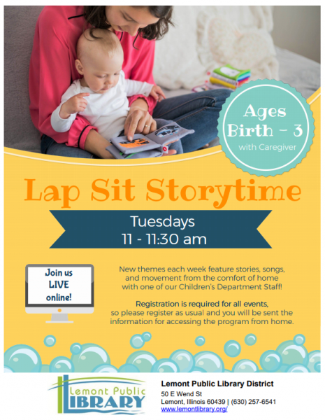 Image for event: Lap Sit Storytime (Ages birth -3) 